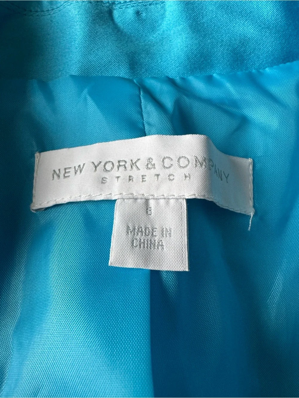 New York & Company Bright Turquoise Women's Blazer